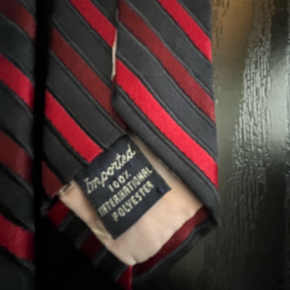 Givenchy Red and Navy Striped Tie - Picture 2 of 8